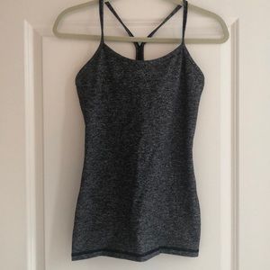 Lululemon Power Y Tank gray size 6